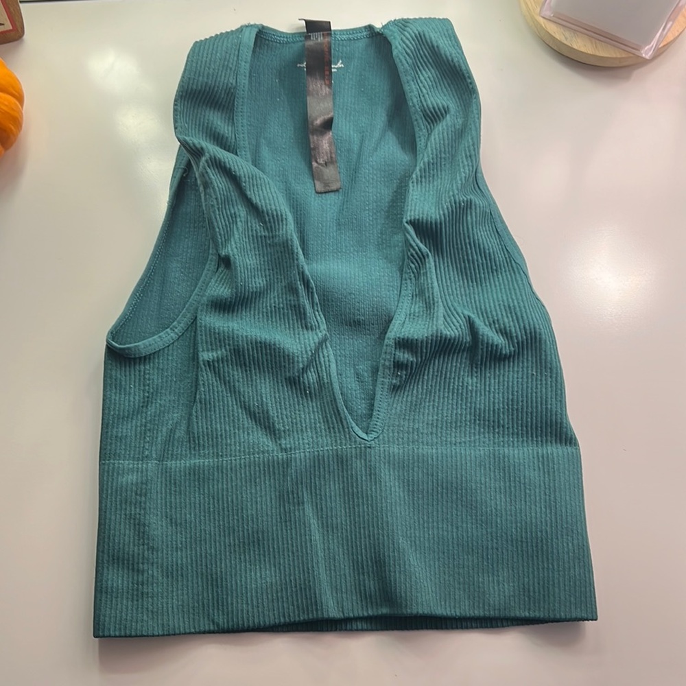 Turquoise crop top